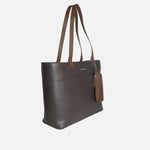 Cartera elara de cuero para mujer - Café