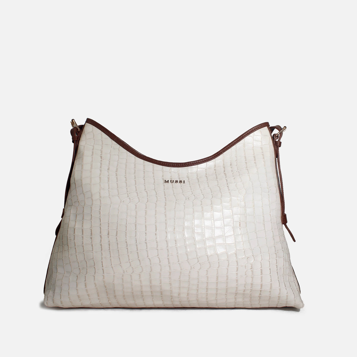 Cartera aurel de cuero para mujer - Hueso