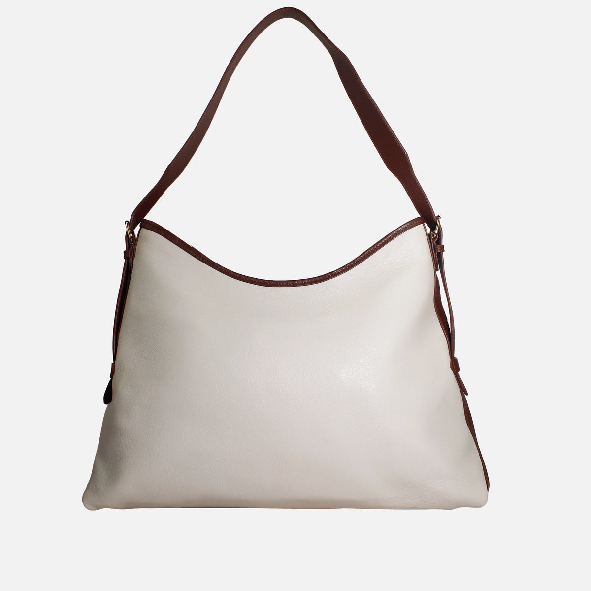 Cartera aurel de cuero para mujer - Hueso