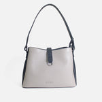 Cartera azalea de cuero para mujer - Negro