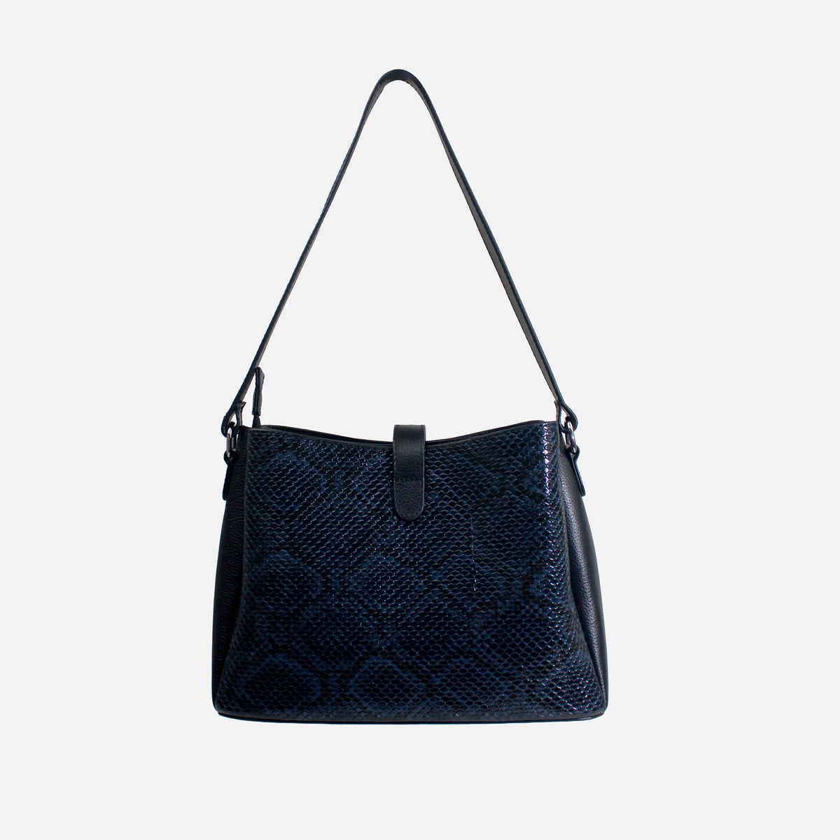 Cartera azalea de cuero para mujer - Azul