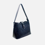 Cartera azalea de cuero para mujer - Azul