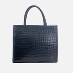 Cartera camellia de cuero para mujer - Negro