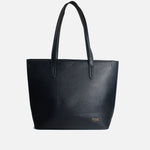 Cartera aline de cuero para mujer - Negro