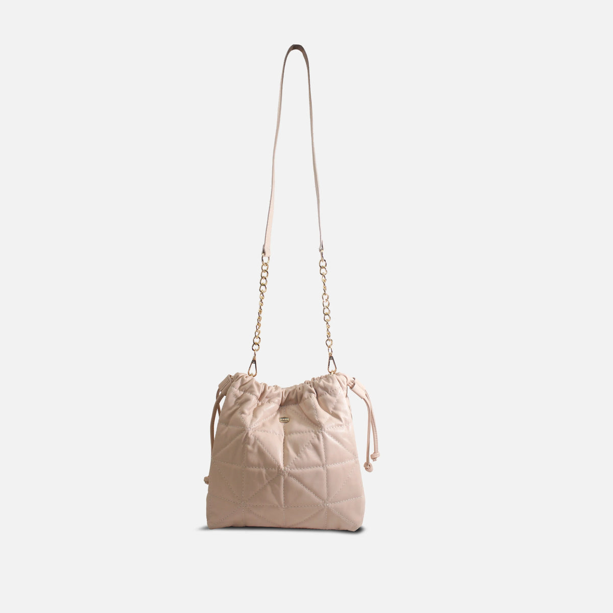 Cartera gina de cuero para mujer - Nude