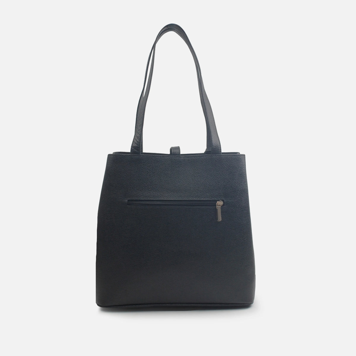 Cartera lia de cuero para mujer - Negro
