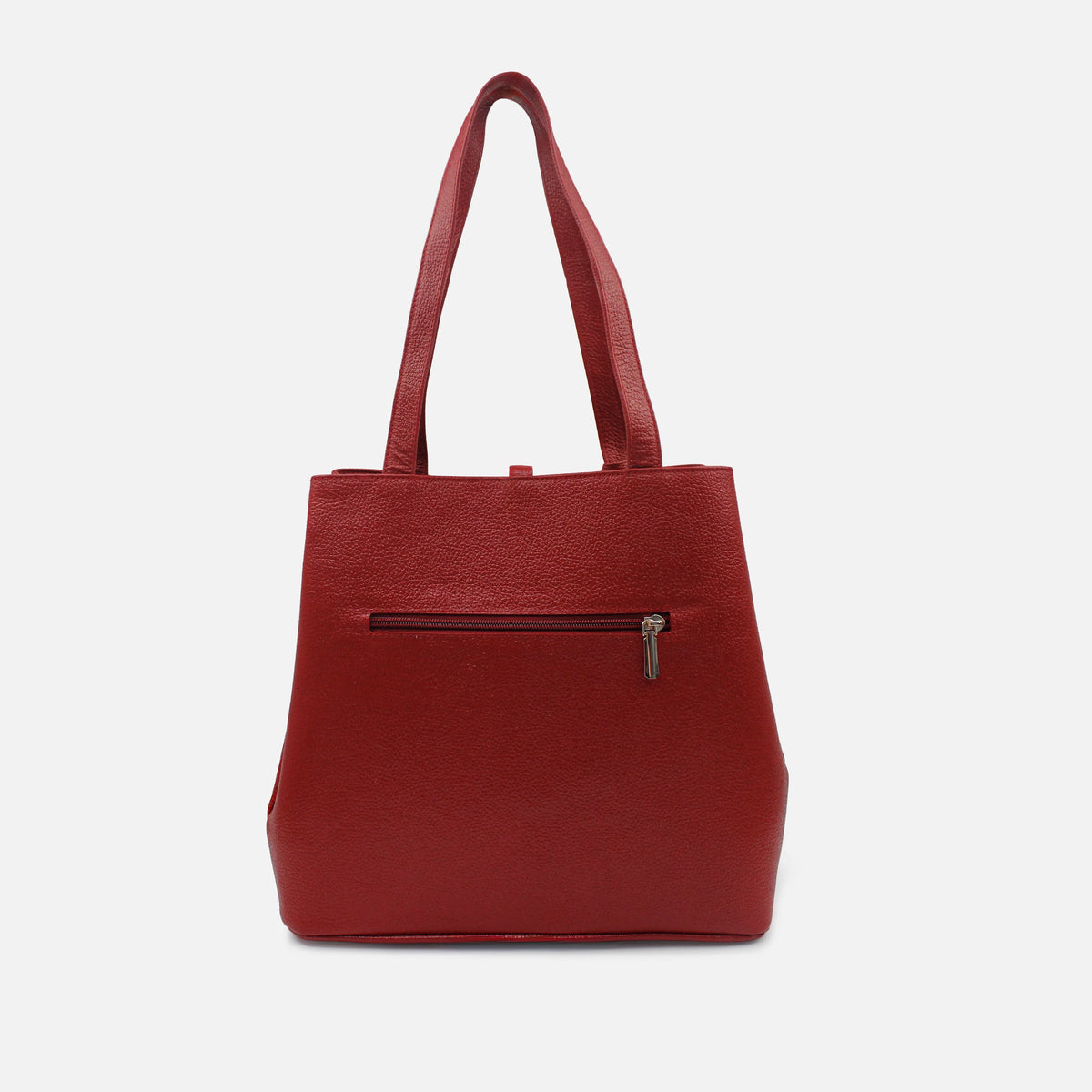 Cartera lia de cuero para mujer - Rojo