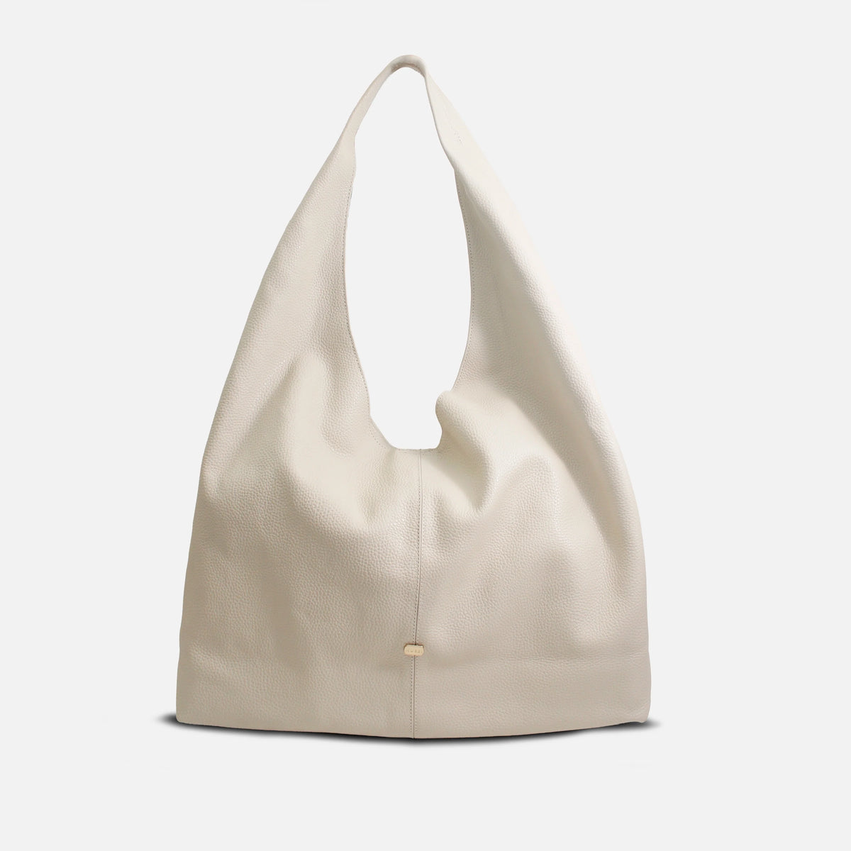 Cartera lina de cuero para mujer - Hueso