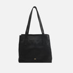 Cartera giorgia de cuero para mujer - Negro
