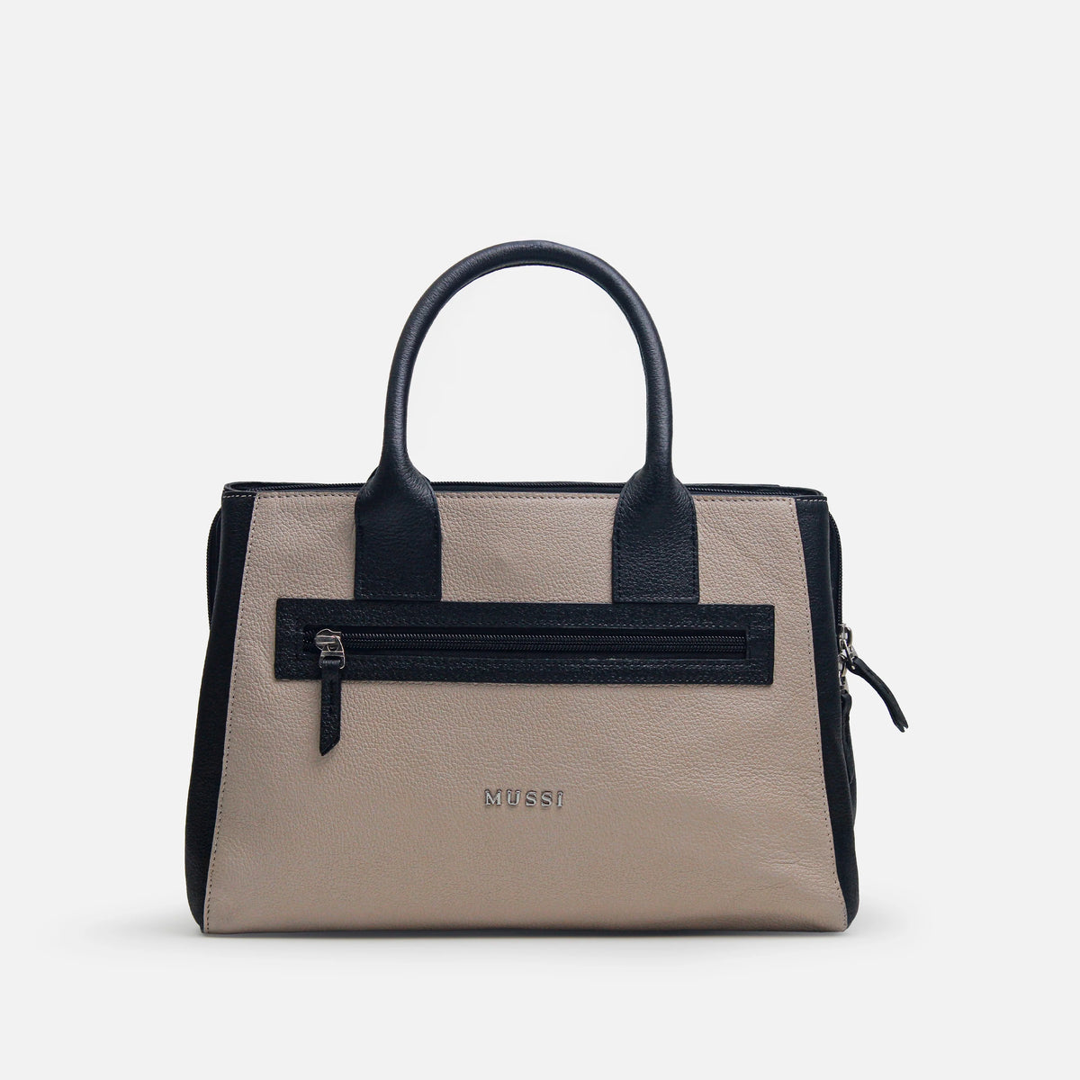 Cartera estrella de cuero para mujer - Negro