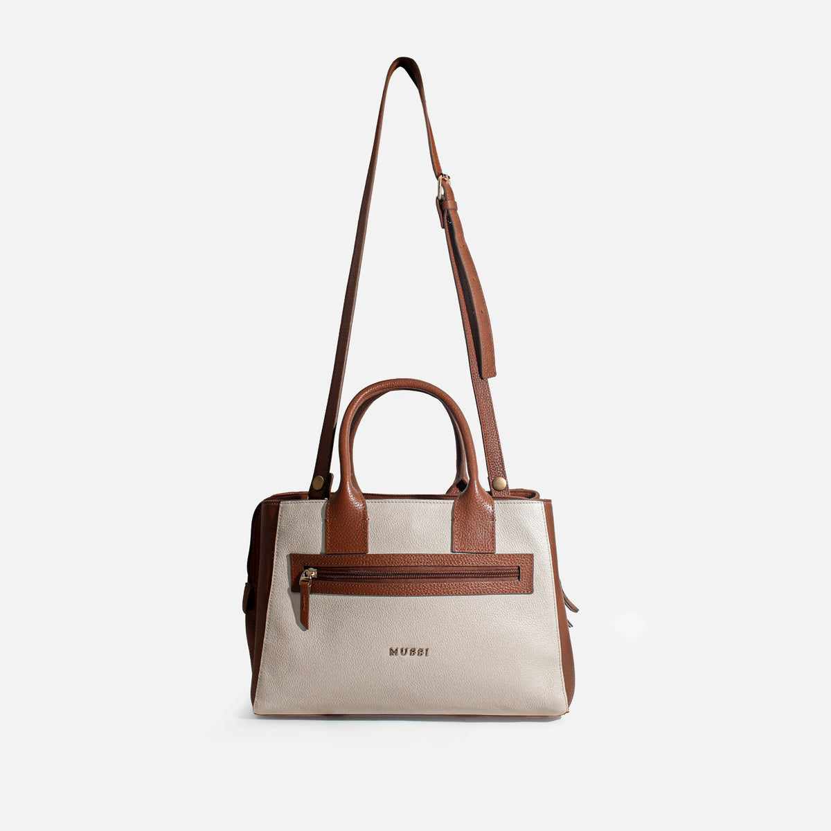Cartera estrella de cuero para mujer - Miel