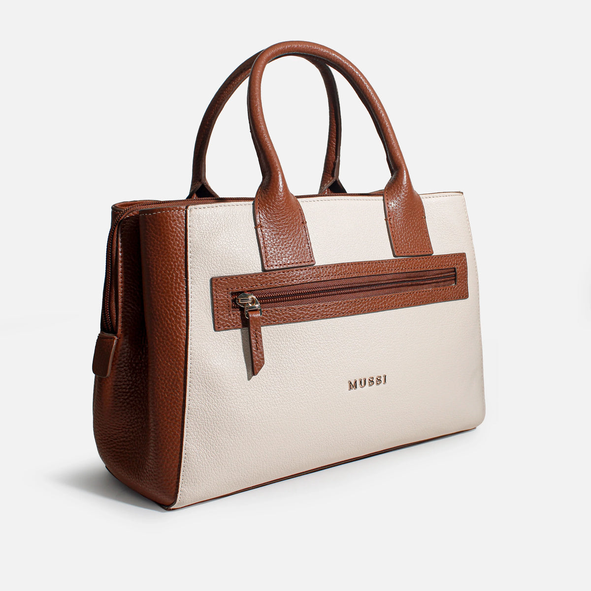 Cartera estrella de cuero para mujer - Miel
