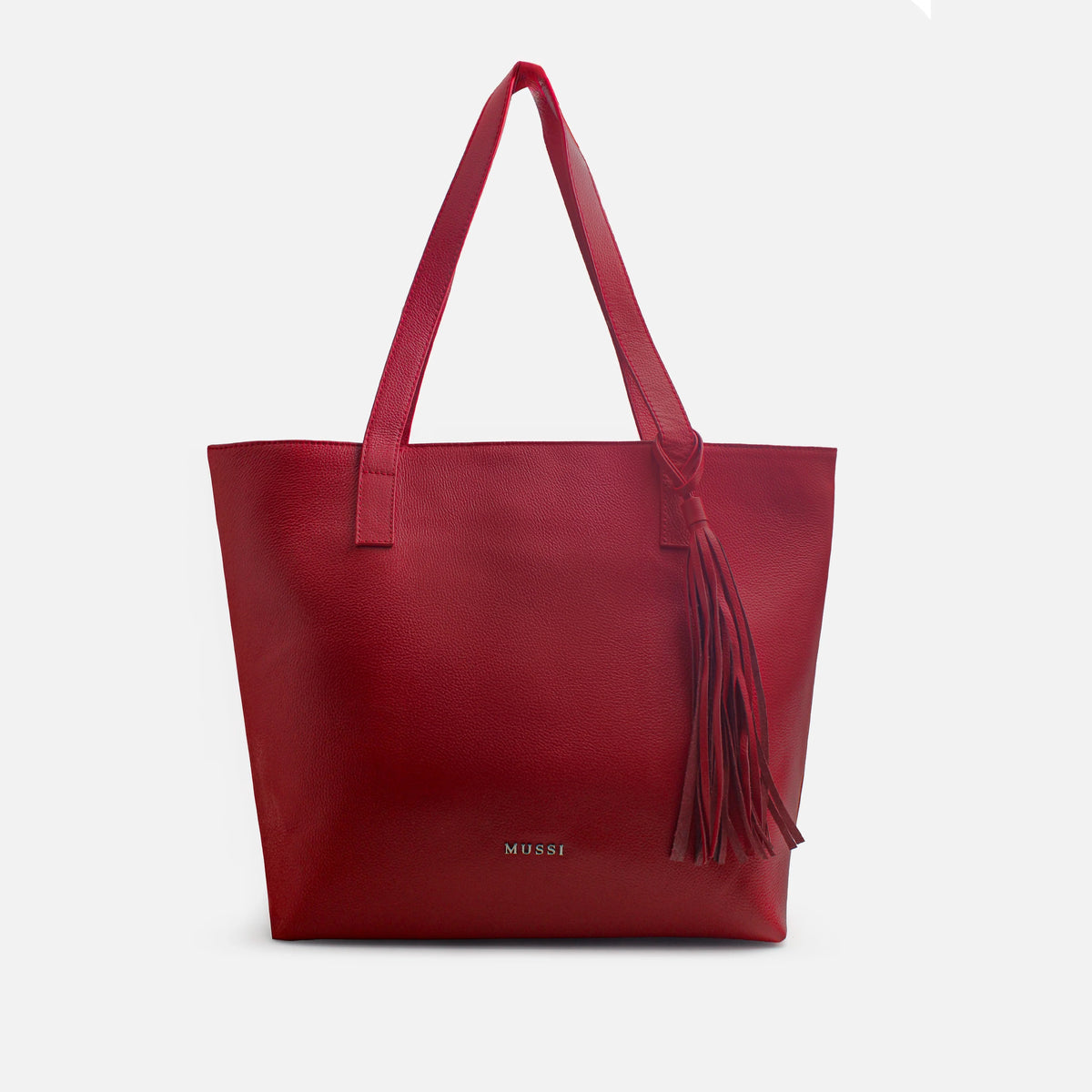 Cartera almizcle de cuero para mujer - Rojo