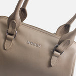 Baul corfina de cuero para mujer - Beige