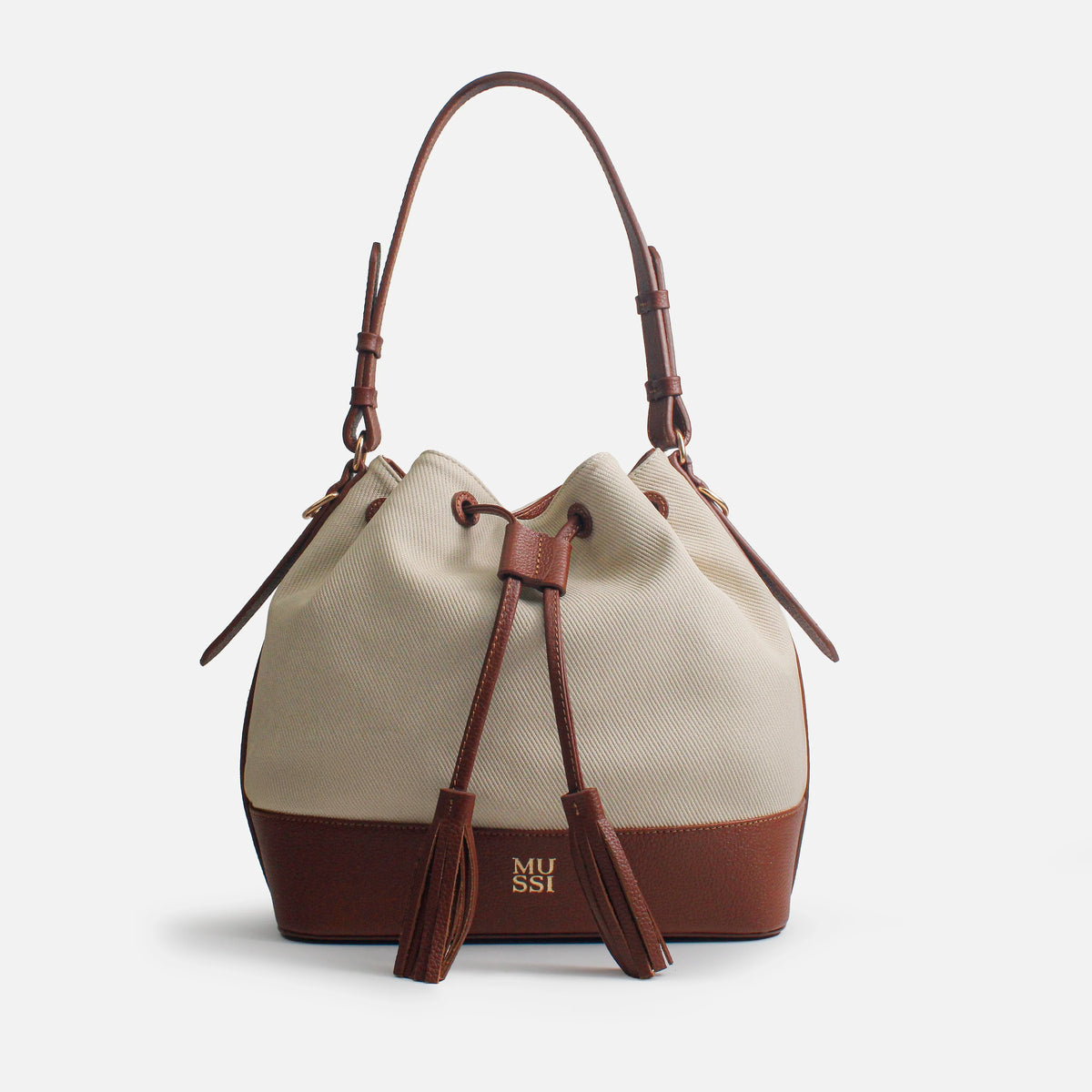 Cartera eoliana de cuero para mujer - Miel