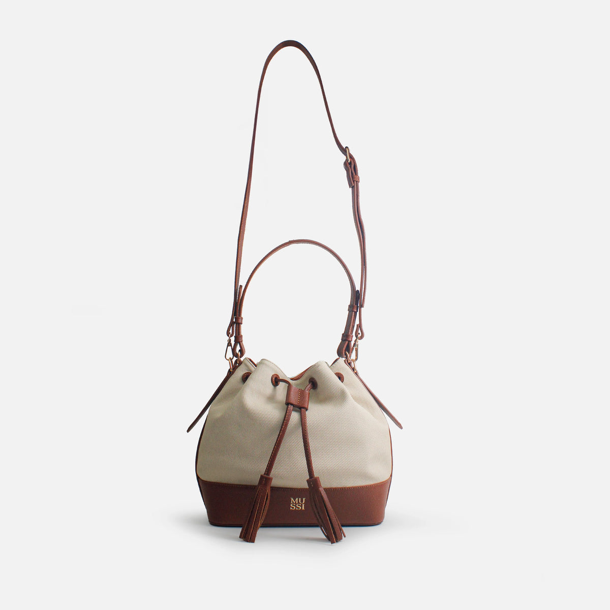 Cartera eoliana de cuero para mujer - Miel