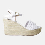 Sandalia plataforma aziel de sintético para mujer - Hueso