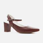 Tacones chelsea de cuero para mujer - Miel