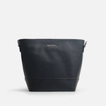 Bolso manos libres nayla de cuero para mujer - Negro
