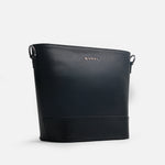 Bolso manos libres nayla de cuero para mujer - Negro