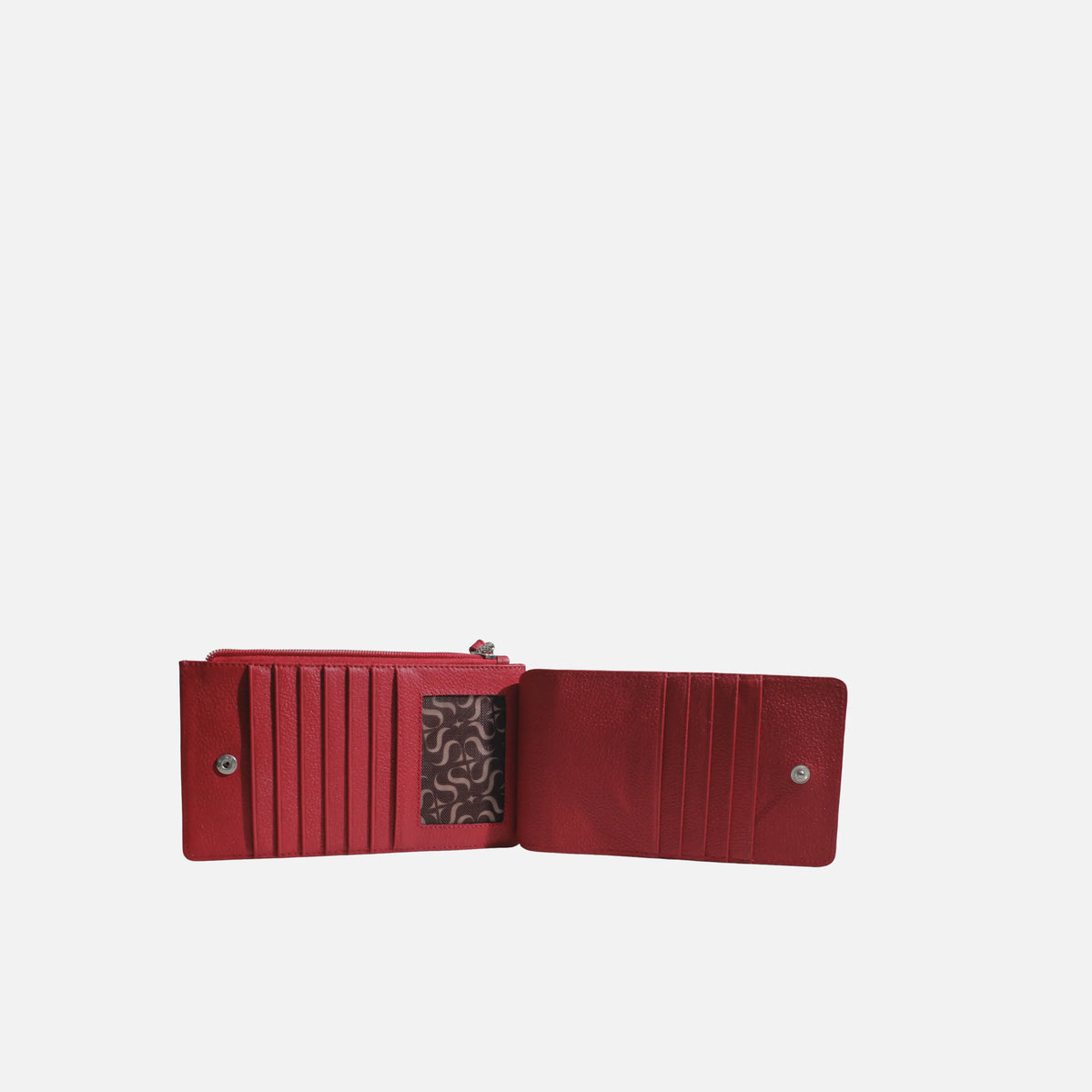 Billetera amira de cuero para mujer - Rojo