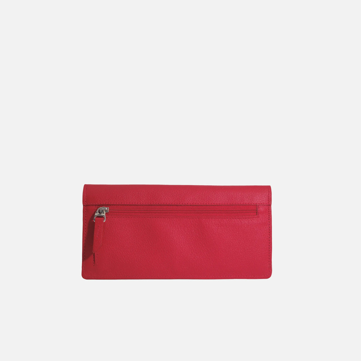 Billetera nola de cuero para mujer - Rojo