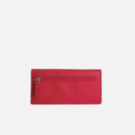 Billetera nola de cuero para mujer - Rojo