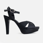 Sandalia tacon plataforma eileen de sintético para mujer - Negro
