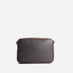 Bolso manos libres amay de cuero para mujer - Café