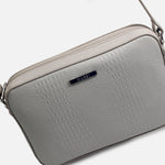 Bolso manos libres amay de cuero para mujer - Gris