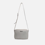 Bolso manos libres amay de cuero para mujer - Gris