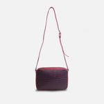 Bolso manos libres amay de cuero para mujer - Vino