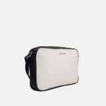 Bolso manos libres amay de cuero para mujer - Hueso