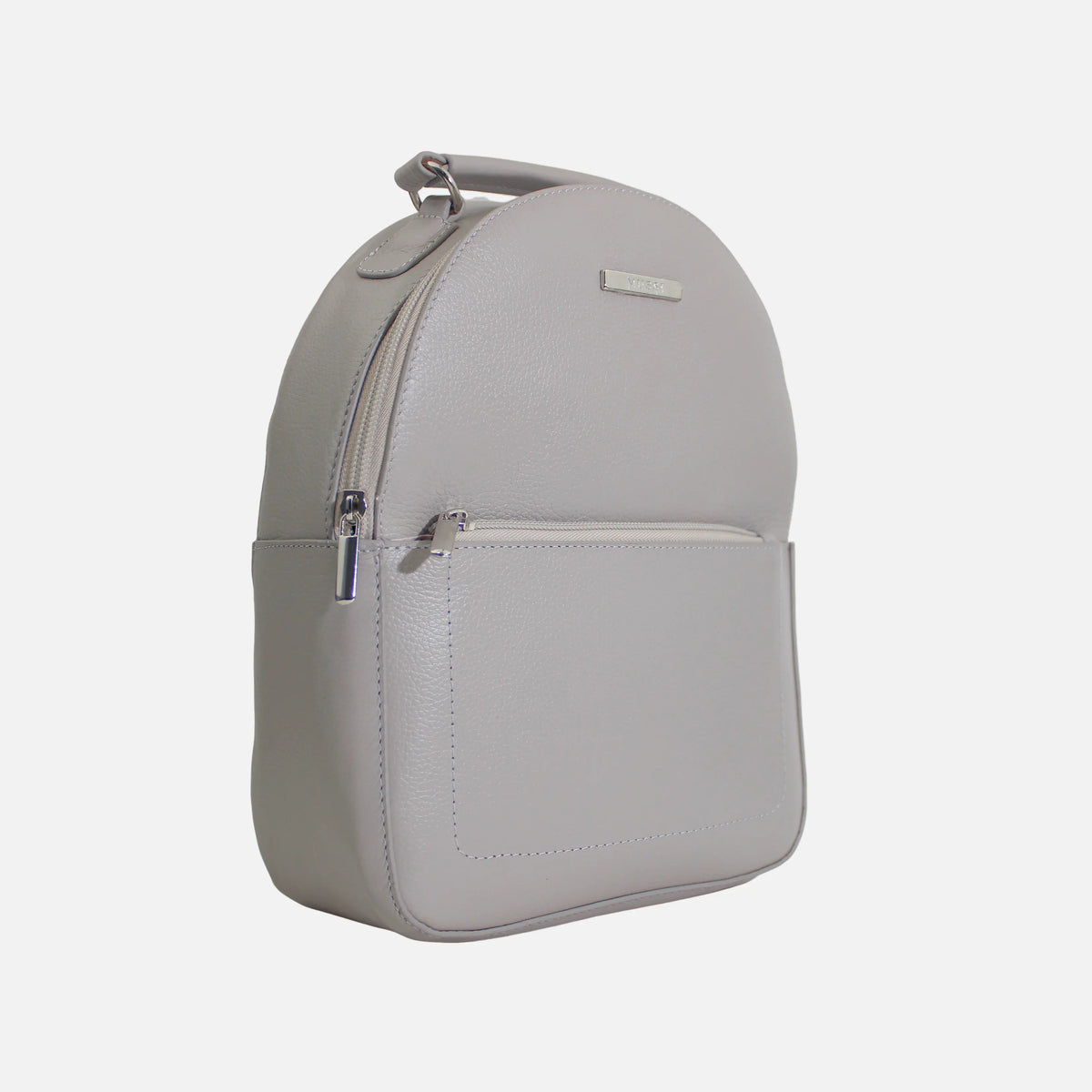 Morral ashley de cuero para mujer - Gris