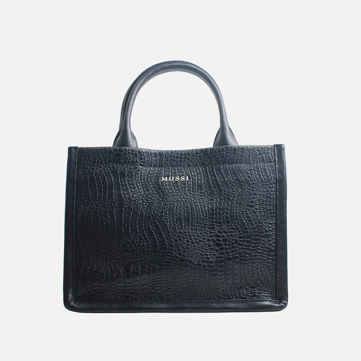 Cartera michelle de cuero para mujer - Negro