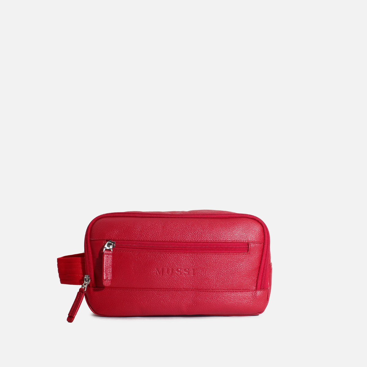 Cosmetiquera marlon de cuero para hombre - Rojo