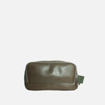 Cosmetiquera marlon de cuero para hombre - Verde