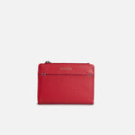 Billetera raquel de cuero para mujer - Rojo