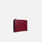 Billetera raquel de cuero para mujer - Rojo