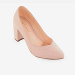 Tacones shiori de cuero para mujer - Nude