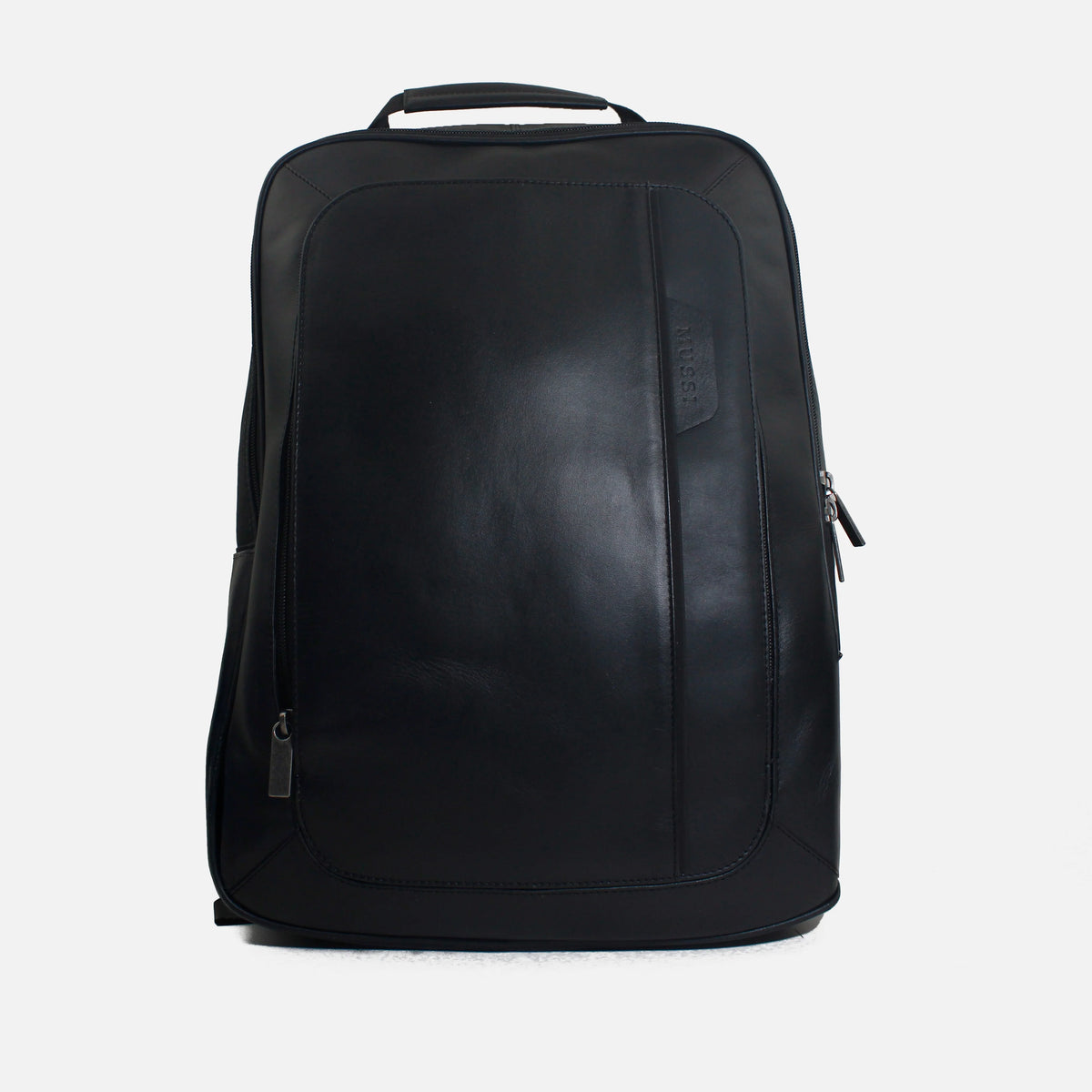 Morral kamil de cuero para hombre - Negro