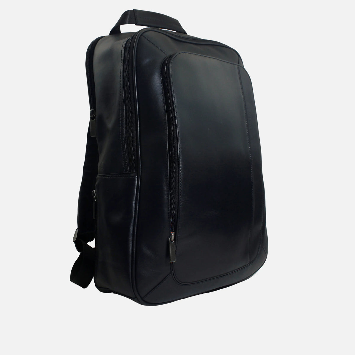 Morral kamil de cuero para hombre - Negro