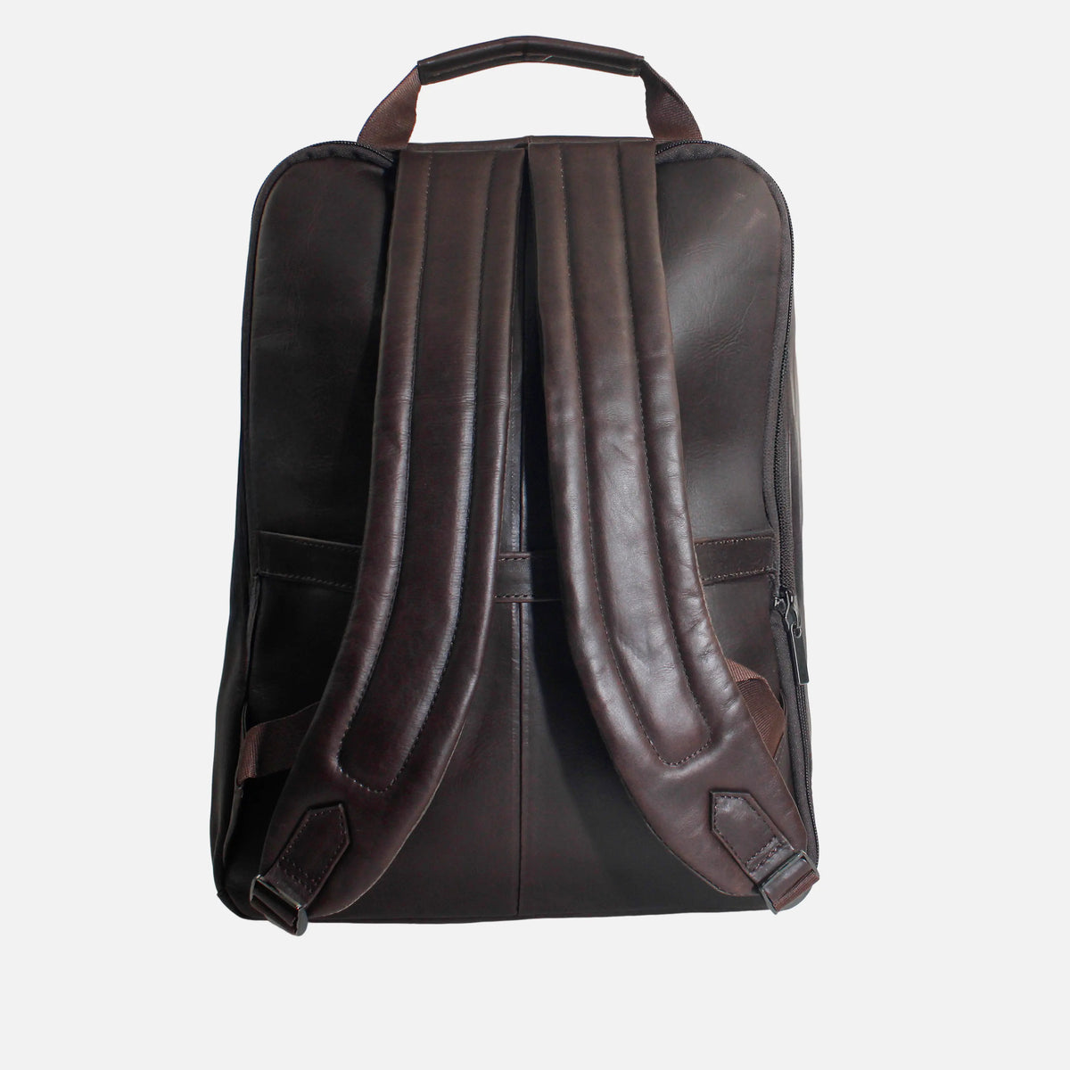 Morral stick de cuero para hombre - Café