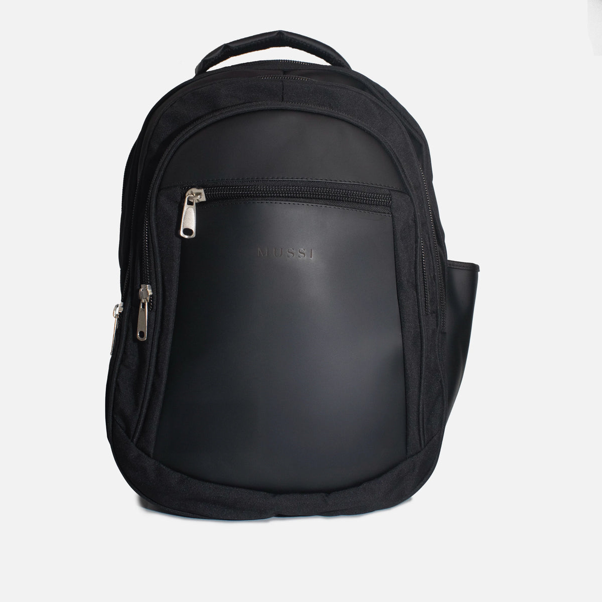 Morral eira de cuero para hombre - Negro