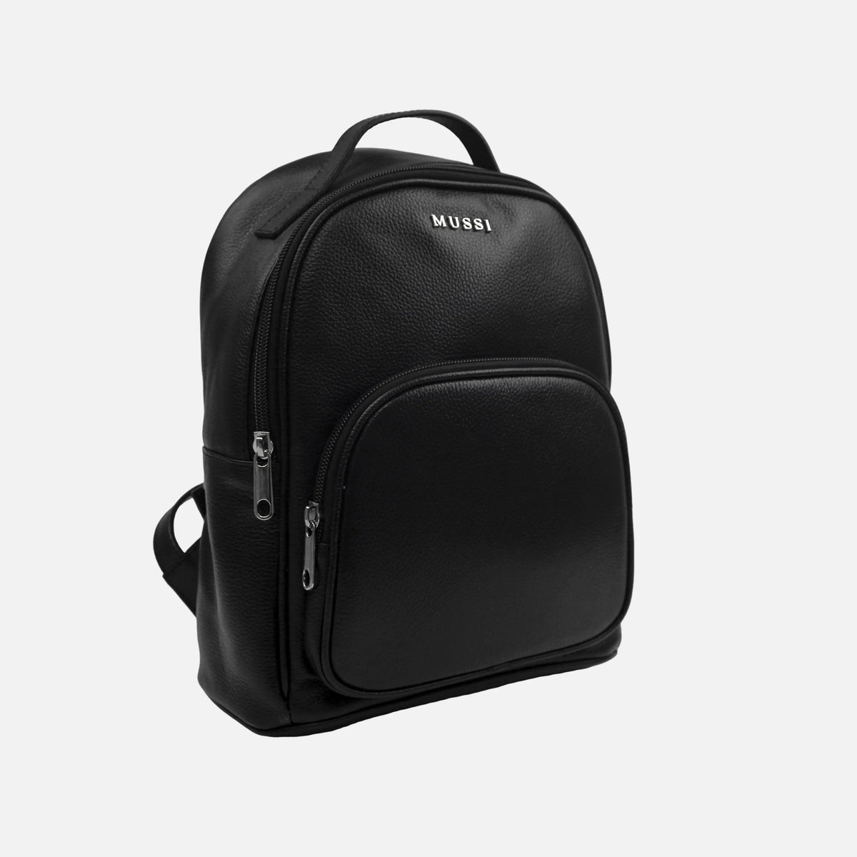 Morral olira de cuero para mujer - Negro