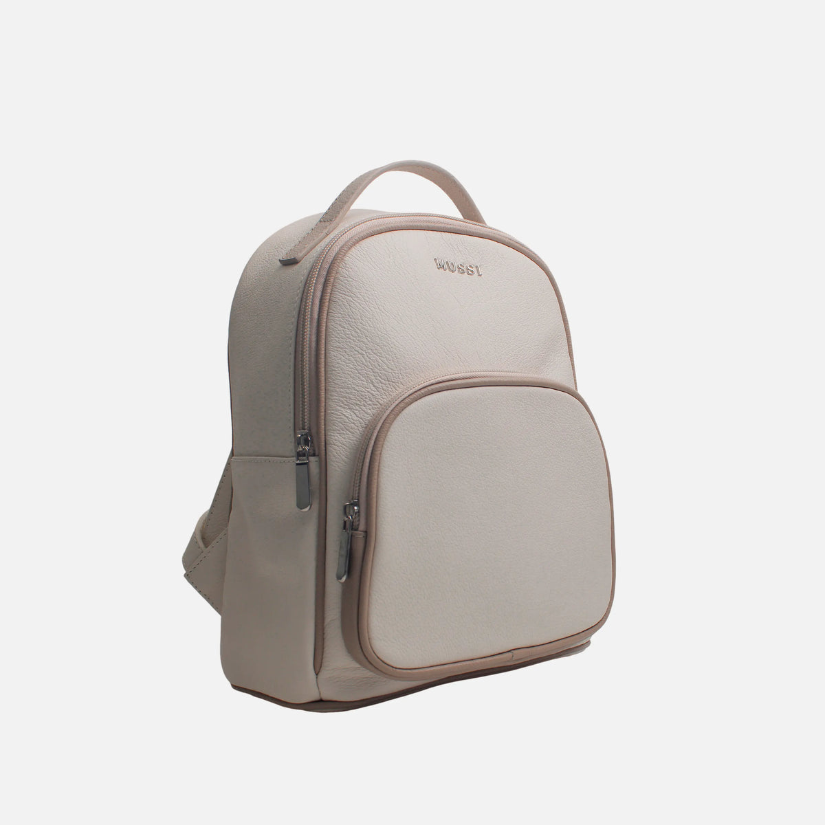 Morral olira de cuero para mujer - Hueso