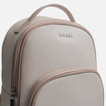 Morral olira de cuero para mujer - Hueso