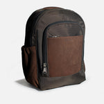 Morral meliodas de cuero para hombre - Café