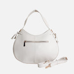 Cartera samara de cuero para mujer - Hueso