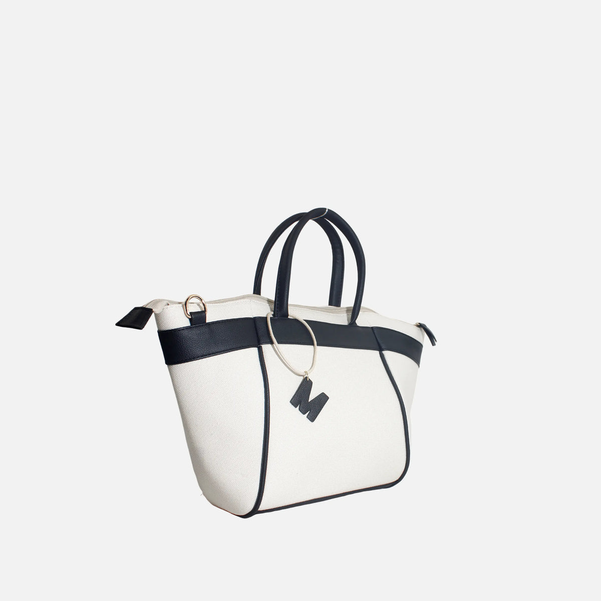 Cartera melina de cuero para mujer - Negro